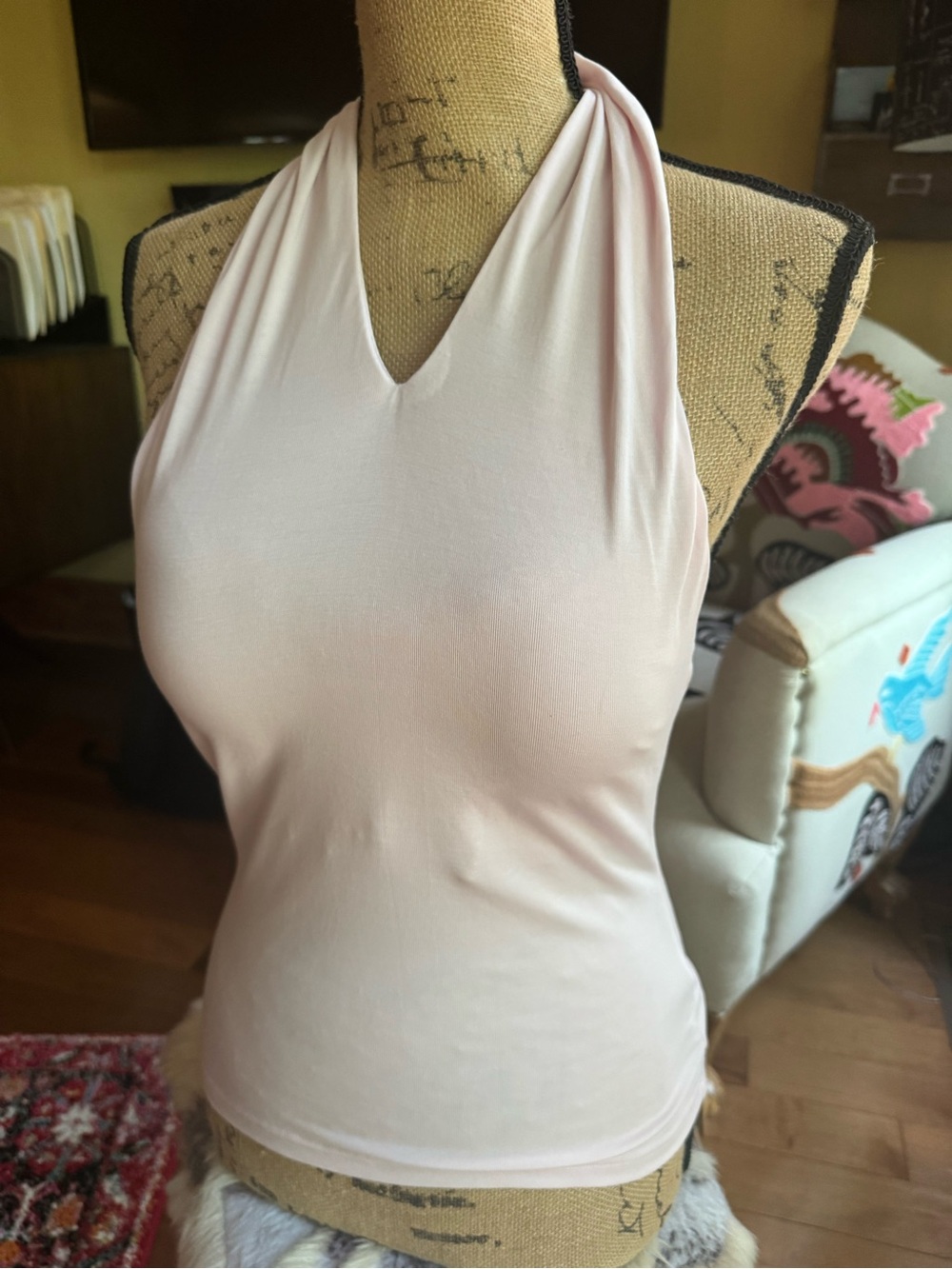 OGL TWIST NECK PINK HALTER NWT